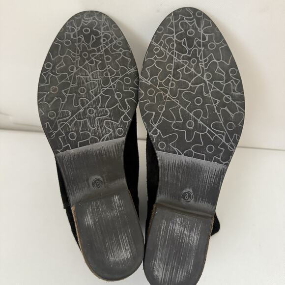 Very Volatile Aldworth Boots Casual Back Zip Ankle Bootie Black Suede Boho 8 - Picture 8 of 8